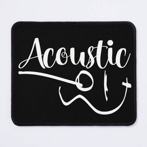 Item preview, Acoustic Music Handwritten Illustration on Black Background designed and sold by NNAANN.