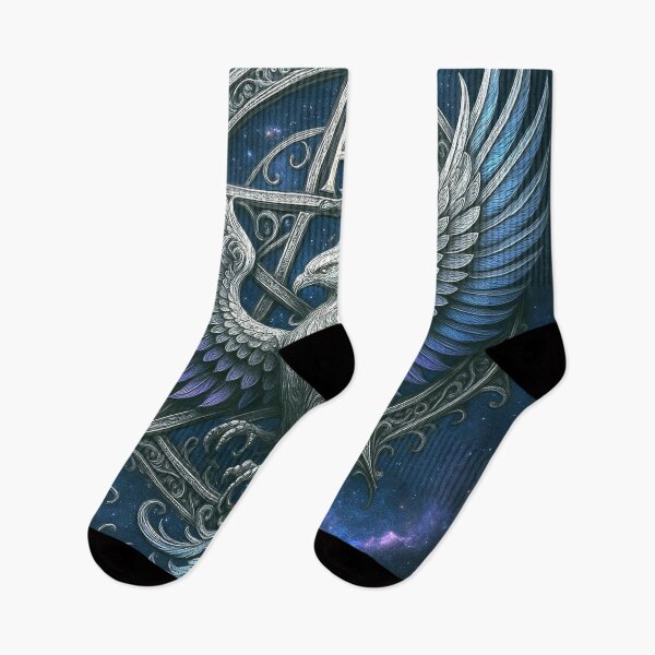 Item preview, Ascent Phoenix I: Starborn Sovereign - Celtic Gothic Cosmic Visionary Art designed and sold by ascentphenix.