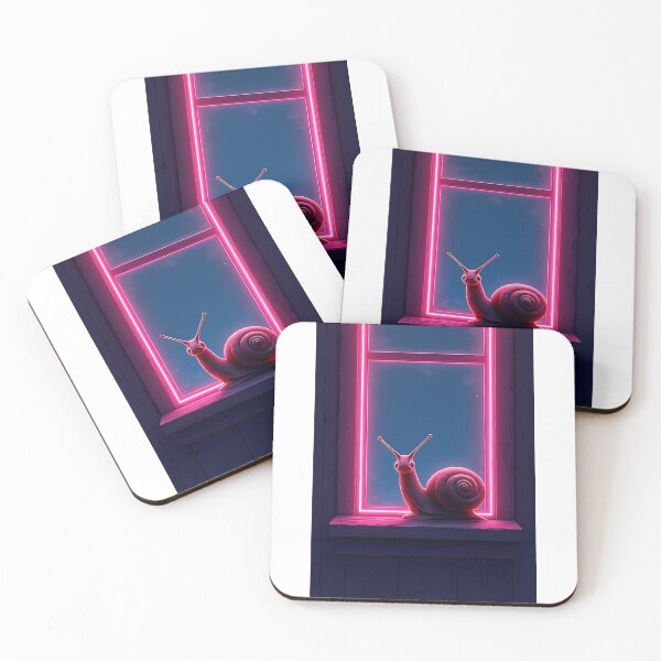 Item preview, Neon frame snail on a windowsill designed and sold by Mianku | Für das Leben.