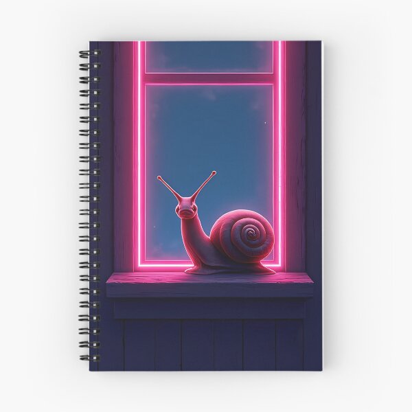 Item preview, Neon frame snail on a windowsill designed and sold by Mianku | Für das Leben.