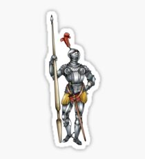 Standing Knight Sticker