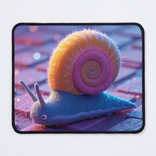 Item preview, Playful snail crawls across colorful paving stones designed and sold by Mianku | Für das Leben.