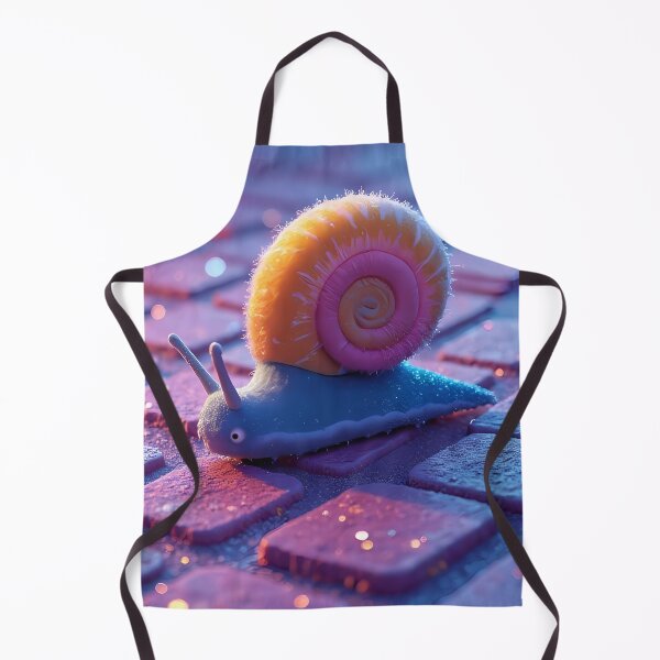 Item preview, Playful snail crawls across colorful paving stones designed and sold by Mianku | Für das Leben.