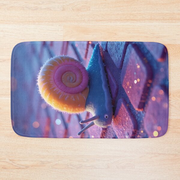Item preview, Playful snail crawls across colorful paving stones designed and sold by Mianku | Für das Leben.
