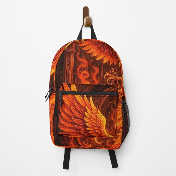 Item preview, ✶ The Phoenix of the First Flame - Gothic Fire Pentagram Pagan Visionary Art designed and sold by ascentphenix.