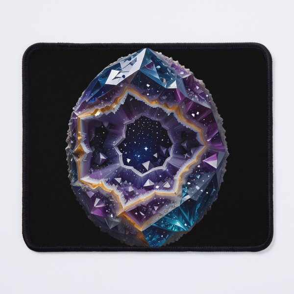 Item preview, Mystical amethyst geode with starry sky interior designed and sold by Mianku | Für das Leben.