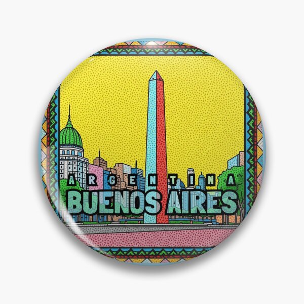 Item preview, Vibrant Buenos Aires Obelisco City Skyline Illustration designed and sold by KiwiRider.