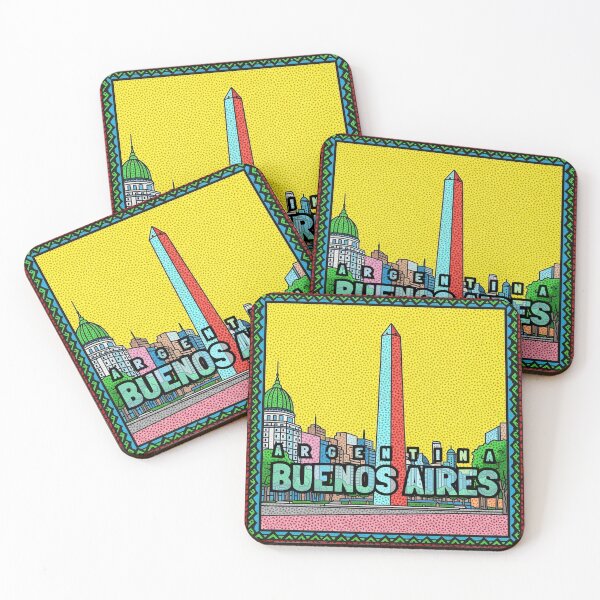 Item preview, Vibrant Buenos Aires Obelisco City Skyline Illustration designed and sold by KiwiRider.