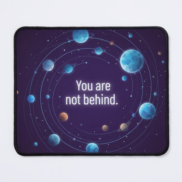 Item preview, You Are Not Behind - Celestial Affirmation Poster, Cosmic Motivation Wall Art, Universe & Planet Design designed and sold by Zara’s shop.