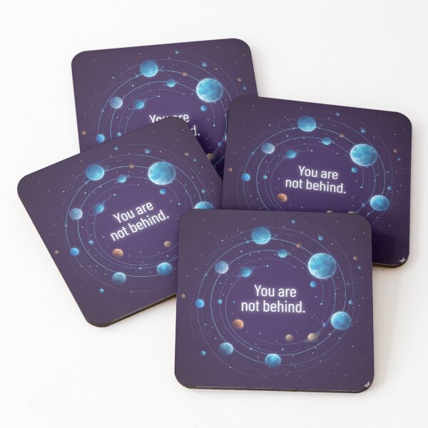 Item preview, You Are Not Behind - Celestial Affirmation Poster, Cosmic Motivation Wall Art, Universe & Planet Design designed and sold by Zara’s shop.