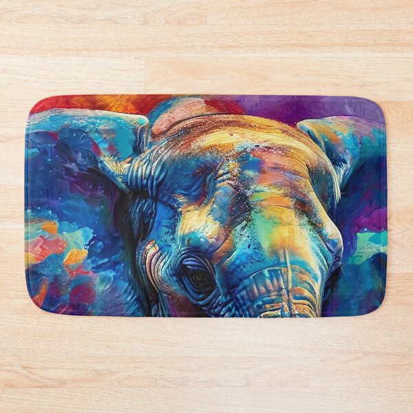 Item preview, Colorful elephant in an expressive art style designed and sold by Mianku | Für das Leben.