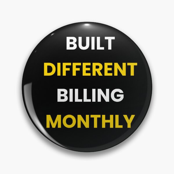 Item preview, Built Different Billing Monthly | Subscription Entrepreneur | Recurring Revenue Hustler designed and sold by HustleHardCo.
