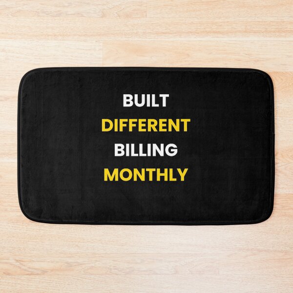 Item preview, Built Different Billing Monthly | Subscription Entrepreneur | Recurring Revenue Hustler designed and sold by HustleHardCo.