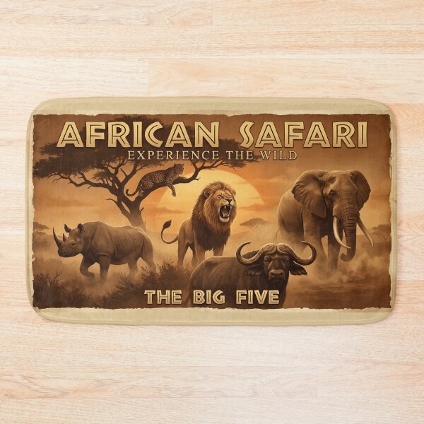 Item preview, African Safari Big Five Wild Animals designed and sold by BuxomBabe21.