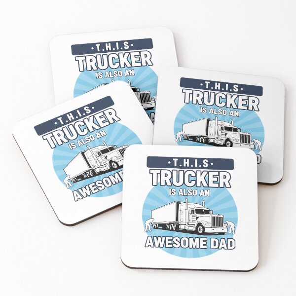Item preview, This Trucker Is Also An Awesome Dad designed and sold by RockiGo45.