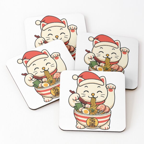 Item preview, Japanese Lucky Cat, Merry Christmas Japanese Lucky Cat designed and sold by vectcd.