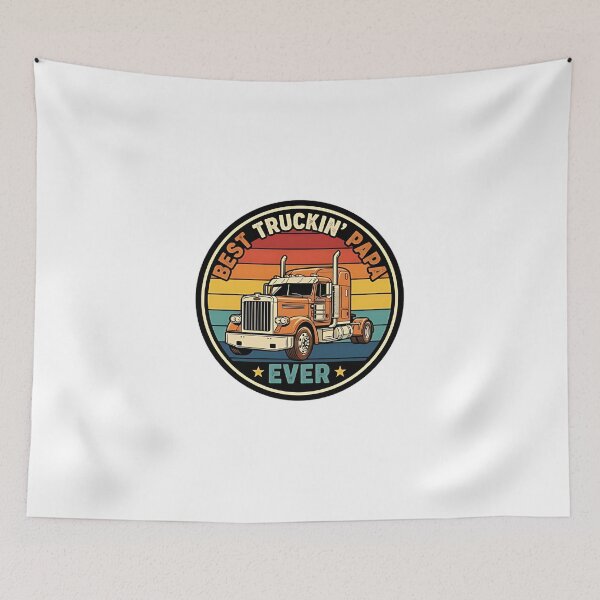 Item preview, Retro Best Truckin' Papa Ever designed and sold by RockiGo45.