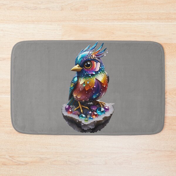 Item preview, Shimmering gemstone bird on a crystal base designed and sold by Mianku | Für das Leben.