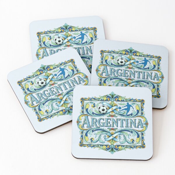 Item preview, Argentina Football Soccer Decorative Ornament Fileteado Art designed and sold by KiwiRider.