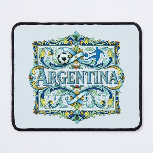 Item preview, Argentina Football Soccer Decorative Ornament Fileteado Art designed and sold by KiwiRider.