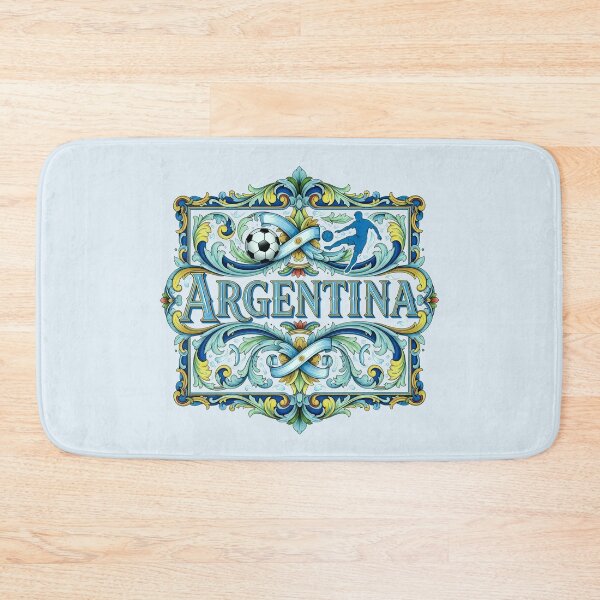 Item preview, Argentina Football Soccer Decorative Ornament Fileteado Art designed and sold by KiwiRider.