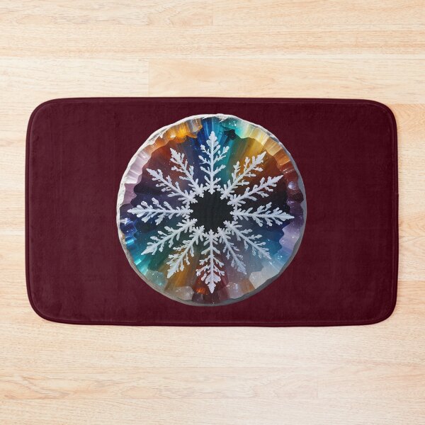 Item preview, Snowflake on a colorful crystal stone designed and sold by Mianku | Für das Leben.
