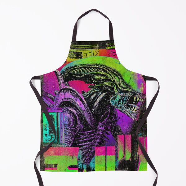 Item preview, Xenomorph Retrowave Japanese Kanji designed and sold by AnimeArsenalPrints.