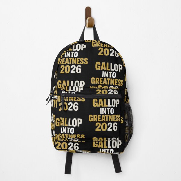 Item preview, Gallop into Greatness 2026 – Gold and White New Year Inspirational Design designed and sold by affiliatevera10.