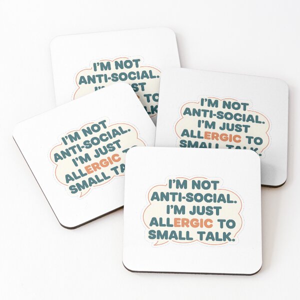 Item preview, Funny Introvert Anti Social Quote designed and sold by CELESTIAL©️.