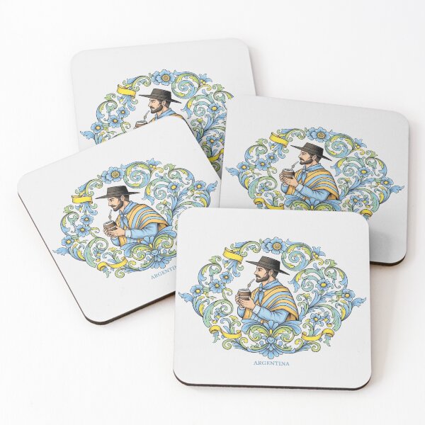 Item preview, Gaucho Drinking Mate Argentine Folk Art Decoration designed and sold by KiwiRider.