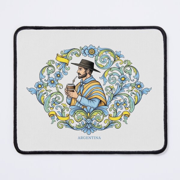 Item preview, Gaucho Drinking Mate Argentine Folk Art Decoration designed and sold by KiwiRider.