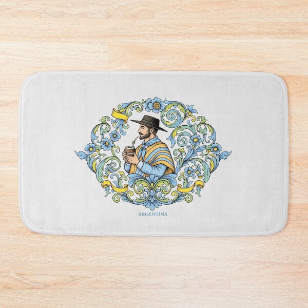 Item preview, Gaucho Drinking Mate Argentine Folk Art Decoration designed and sold by KiwiRider.