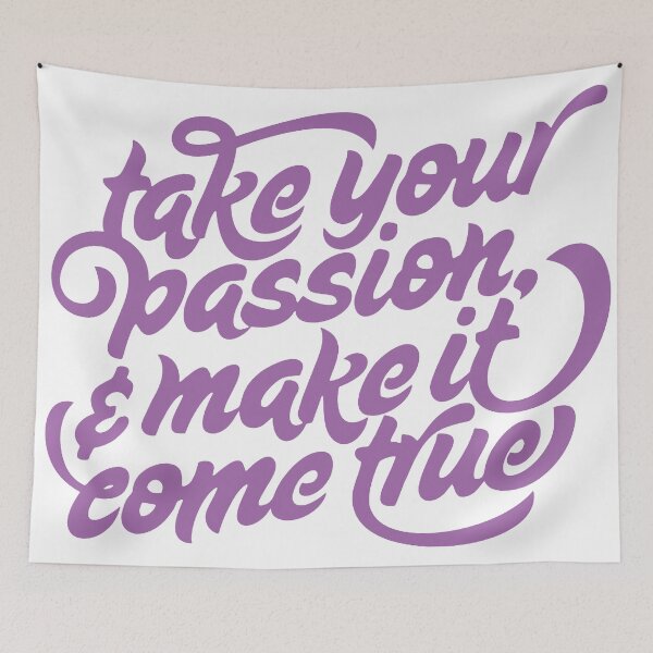 Item preview, Take Your Passion and Make It Come True Typography Quote designed and sold by andry01.