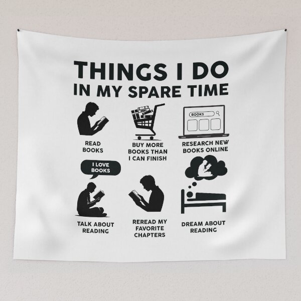 Item preview, Things I Do In My Spare Time Book Lovers designed and sold by LounisArt.