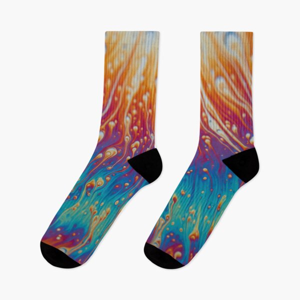 Item preview, Rainbow Dripping Flames designed and sold by Kaleidoscope Print.