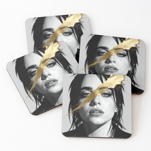 Item preview, Monochrome Eilish with Gold Splash designed and sold by iwzzuel.