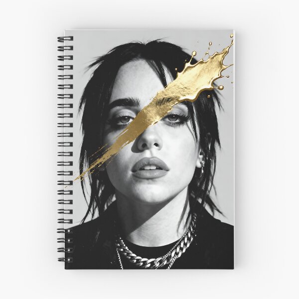 Item preview, Monochrome Eilish with Gold Splash designed and sold by iwzzuel.