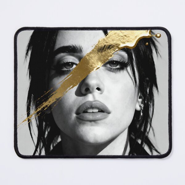 Item preview, Monochrome Eilish with Gold Splash designed and sold by iwzzuel.