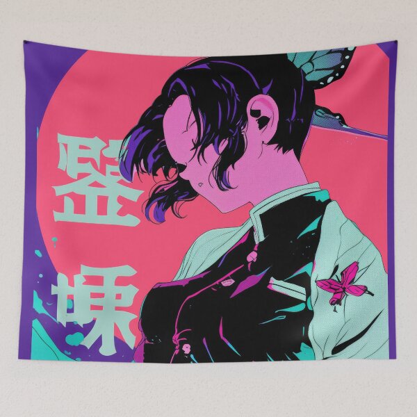 Artikelvorschau, Shinobu Neon Simple Poster entworfen und verkauft von AnimeArsenalPrints.