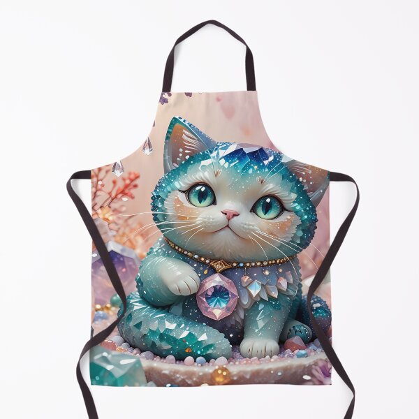 Item preview, Crystal cat in a magical garden designed and sold by Mianku | Für das Leben.