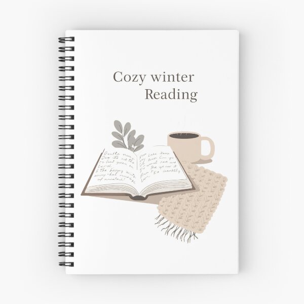 Item preview, Cozy winter reading, books lovers, Minimalist winter illustration designed and sold by YvkafromPoland.