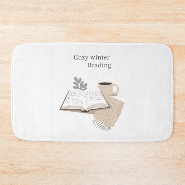 Item preview, Cozy winter reading, books lovers, Minimalist winter illustration designed and sold by YvkafromPoland.