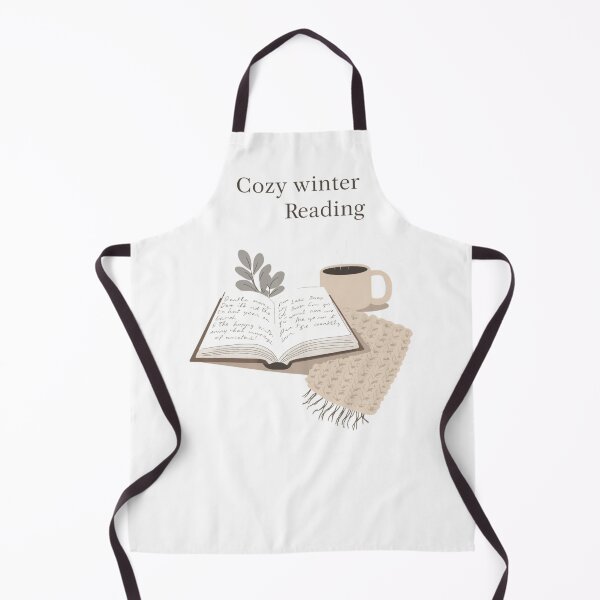 Item preview, Cozy winter reading, books lovers, Minimalist winter illustration designed and sold by YvkafromPoland.