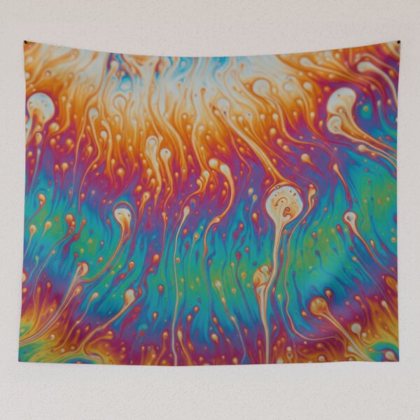 Item preview, Cosmic Rainbow Flames designed and sold by Kaleidoscope Print.