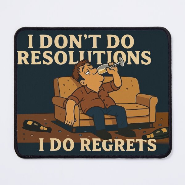 Item preview, I don't do resolutions, I do regrets designed and sold by Wildched Artistry.
