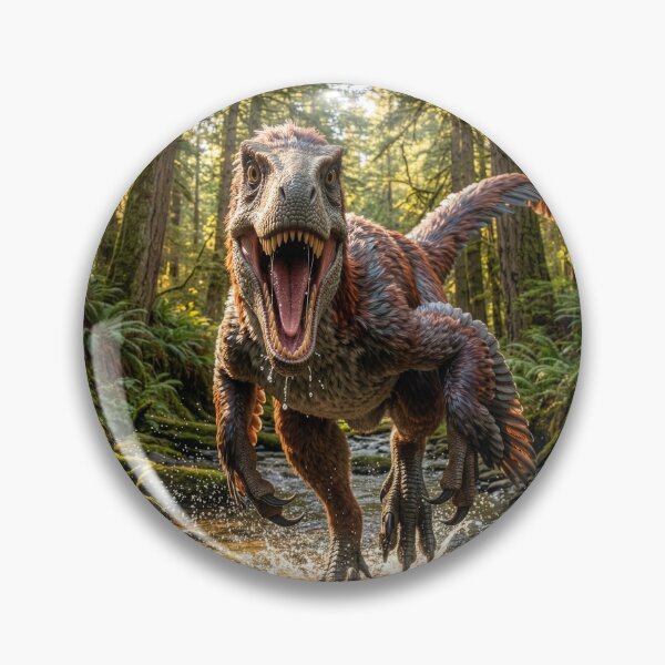 Item preview, Feathered Dinosaur: Charging Utahraptor designed and sold by Tridentulus.