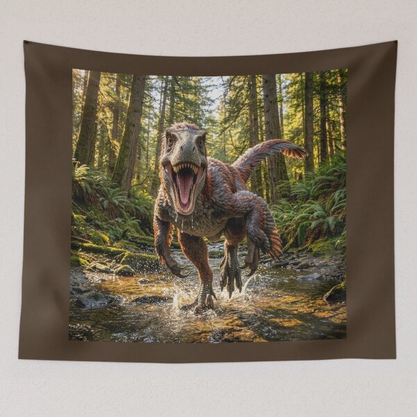 Item preview, Feathered Dinosaur: Charging Utahraptor designed and sold by Tridentulus.