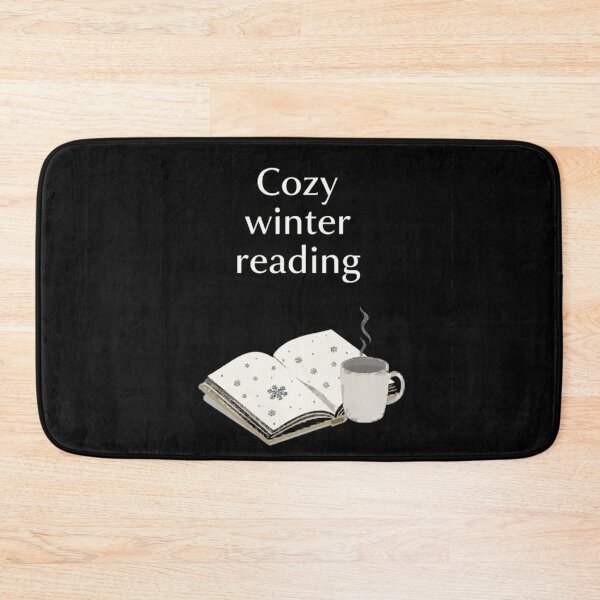 Item preview, Cozy winter reading, books lovers, Minimalist winter illustration designed and sold by YvkafromPoland.