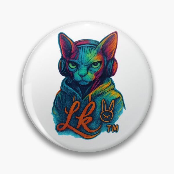 Item preview, Urban Sphynx Cat - LK Streetwear Mascot - Gato Urbano designed and sold by Urban-InkStudio.
