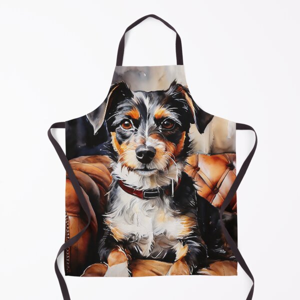 Item preview, Dog on leather sofa in watercolor style designed and sold by Mianku | Für das Leben.